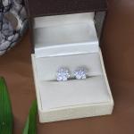 Boucle d'oreille en diamant américain