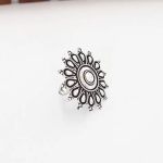 Bague en argent oxydé
