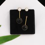 Boucles d’oreilles 2 en 1 perles & pierres