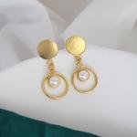 Boucles d’oreilles dorées modernes