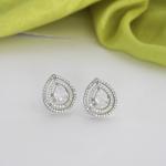 Boucle d'oreille en diamant américain de couleur or