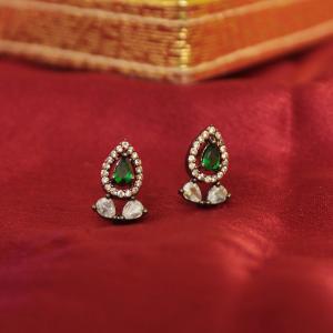 Boucle d'oreille en diamant américain de couleur or