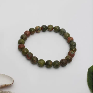 Bracelet En Cristal De Guérison Unakite (8 Mm)