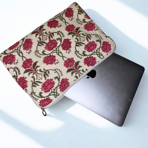 Pochette ordinateur 13 pouces – Design fleurs