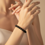 Bracelet en cristal de guérison de lave (8 mm)