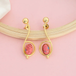 Boucles d'oreilles "Note de Musique Céleste" Or & Pierre