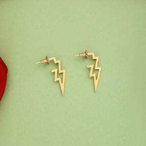 Boucles d'oreilles éclair doré