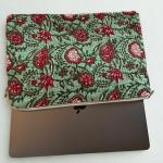 Pochette d'ordinateur 15 pouces design fleurs