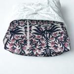 Lot de 3 trousses matelassées imprimé tropical