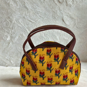 Petit sac à main fleuri – idéal pour clés et portefeuille