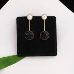 Boucles d’oreilles 2 en 1 perles & pierres