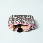 Lot de 3 trousses matelassées imprimé tropical