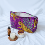 Lot de 3 trousses matelassées imprimé tropical