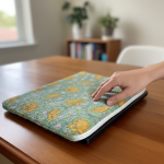 Housse d’ordinateur motif fleurs – Pochette fine, idéale pour transporter votre laptop dans un sac en toute sécurité