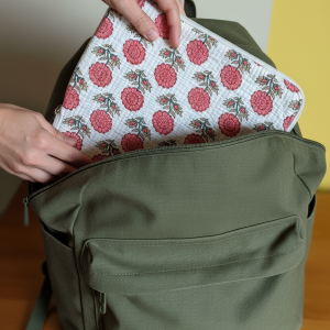 Housse d’ordinateur motif fleurs – Pochette fine, idéale pour transporter votre laptop dans un sac en toute sécurité