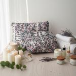 Lot de 3 trousses matelassées imprimé tropical