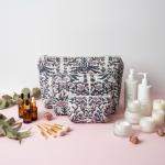 Lot de 3 trousses matelassées imprimé tropical