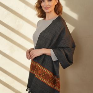 châle tissé à la main en laine de yak