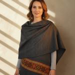 châle tissé à la main en laine de yak