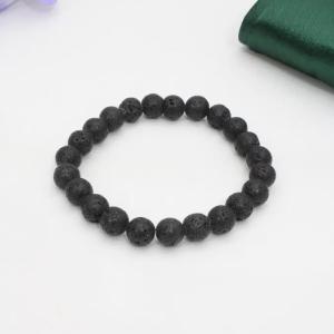 Bracelet en cristal de guérison de lave (8 mm)
