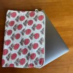 Housse d’ordinateur motif fleurs – Pochette fine, idéale pour transporter votre laptop dans un sac en toute sécurité
